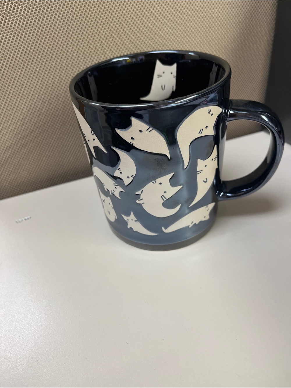 Prima Ghost Kitties Halloween 17oz mug